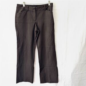 Talbots Chocolate Brown Curvy Straight Leg Trousers Pants. SZ 6 P Gently Worn 1X